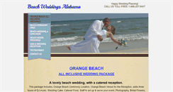 Desktop Screenshot of beachweddingsalabama.net
